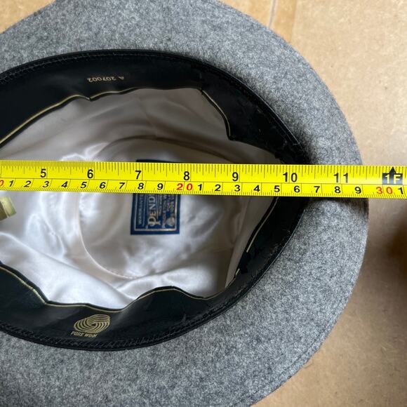 Vintage Pendleton Gray Fedora Wool Hat - Picture 7 of 8